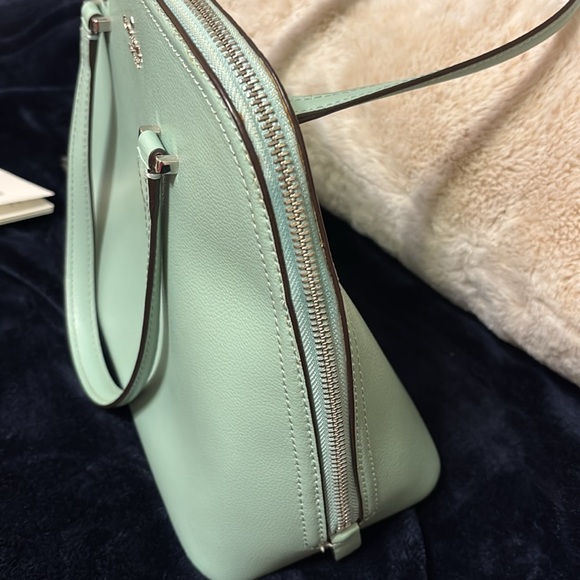 Kate Spade Authentic Mint Satchel Tote EUC see photos for measurements - Picture 6 of 16